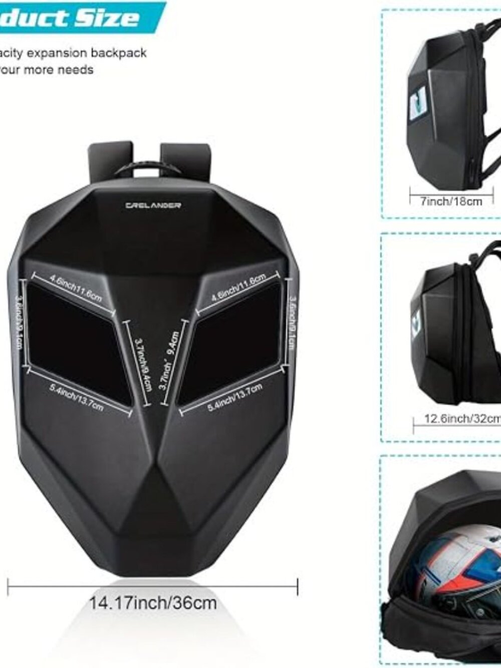 Motorcycle Backpack,LED Programmable Knight Backpack - Picture 2 of 7